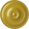 Ekena Millwork Small Classic Ceiling Medallion (Fits Canopies up to 10"), 40 1/4"OD x 3 1/8"P, Rich Gold CM40CLRGS - alternate 1